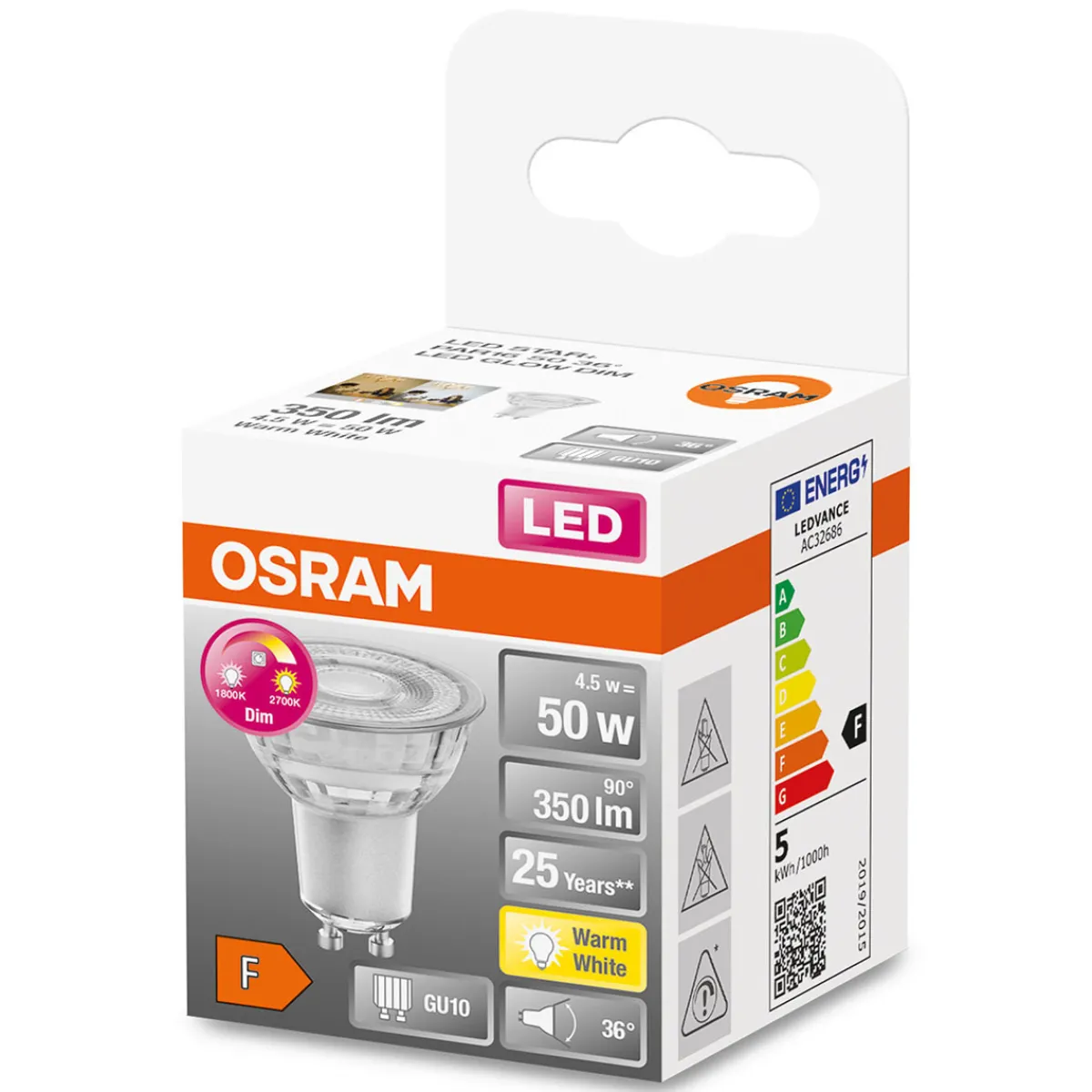 Par16 (50) Gu10 Dim Glowdim 36gr 827*Osram Discount