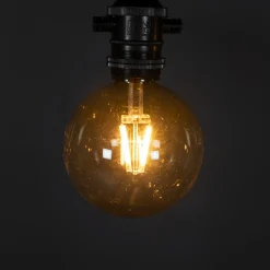 Partyslinga Startset E27 10st LED-lampor Amber Rökfärgade*Gnosjö Konstsmide Hot