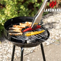 Picnic BBQ Portabel Grill, Justerbar Höjd & Vindskydd*Landmann Sale