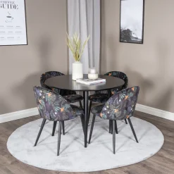 Plaza med 4st Velvet Stolar*Venture Home Sale