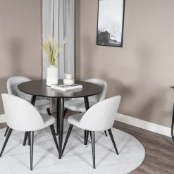 Plaza med 4st Velvet Stolar*Venture Home Sale