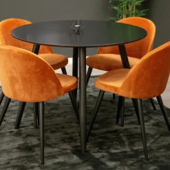 Plaza med 4st Velvet Stolar*Venture Home Sale