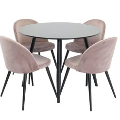 Plaza med 4st Velvet Stolar*Venture Home Sale