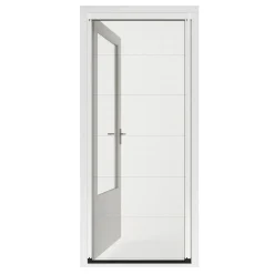 Plisserat Skjutdörr 960X2030-2060  mm Vit*Lundbergs Outlet