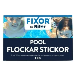 Poolkemi Flockarstick 8 st*Fixor by Nitor Outlet
