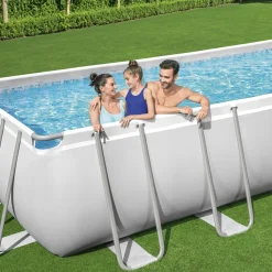 Power Steel 6,4 x 2,74 m Stålramspool Ovanmark med Filterpump*Bestway Sale