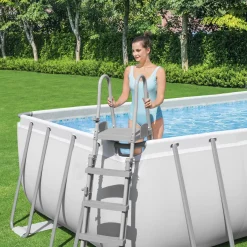 Power Steel 6,4 x 2,74 m Stålramspool Ovanmark med Filterpump*Bestway Sale