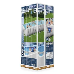 Power Steel 6,4 x 2,74 m Stålramspool Ovanmark med Filterpump*Bestway Sale