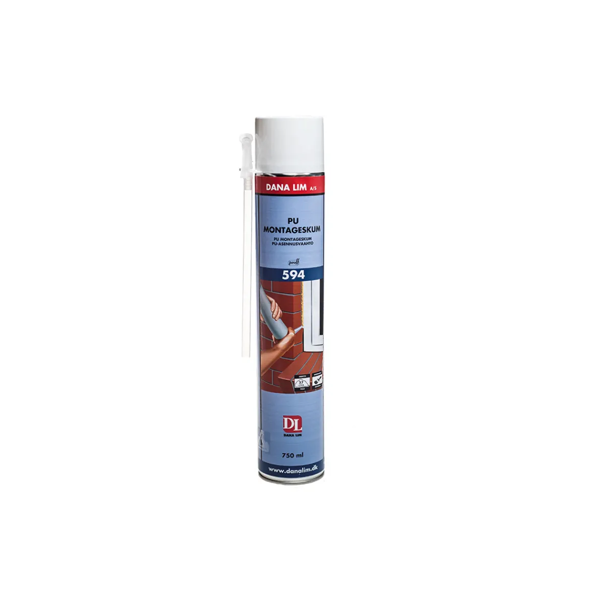 Prof Pu Dana 594 Polyuretan 750 ml för Byggfog & Butyltätning*Danalim Discount