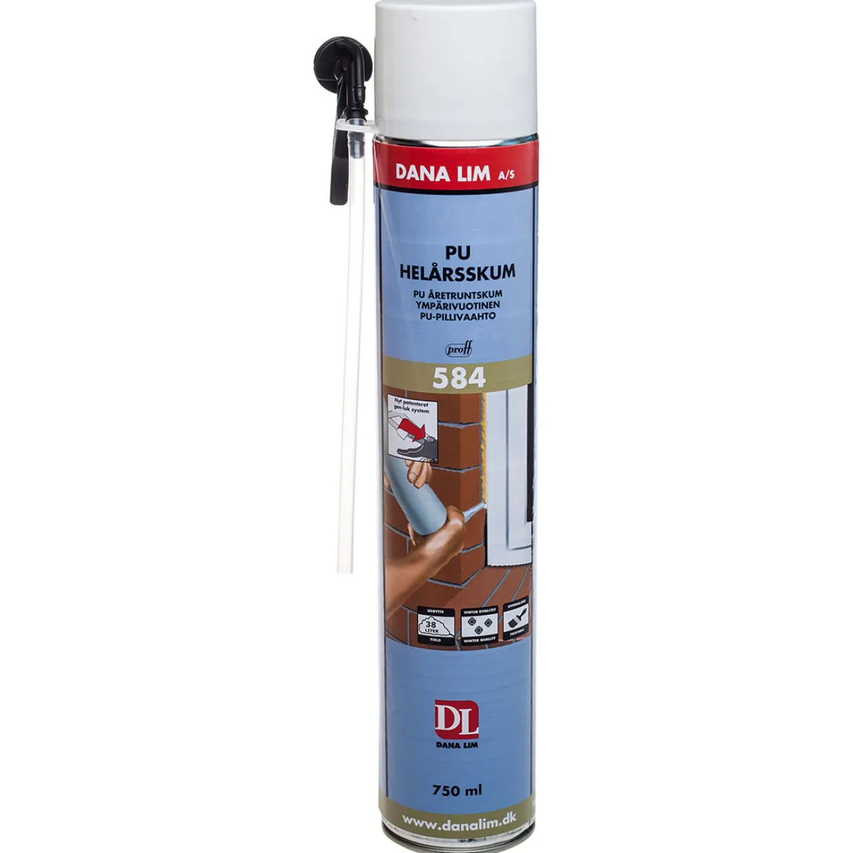 PU Prof 584 Byggfog & Butyltätning 750 ml