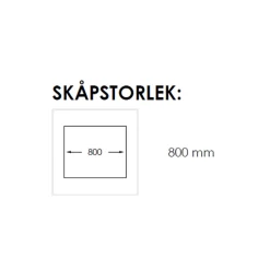 Radius 700 X Rostfri Enkel med Korgventil & Vattenlås*Nordic Tech Online