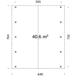 Robert 40,6 m2*Palmako