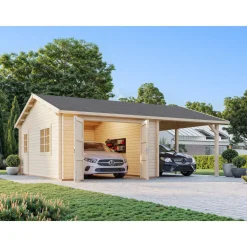 Roger med Carport 36,5 m2 och Slagport*Palmako Clearance