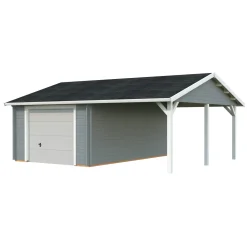 Roger med Carport 36,5 m2 och Takskjutport*Palmako Discount