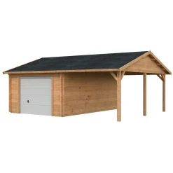 Roger med Carport 36,5 m2 och Takskjutport*Palmako Discount