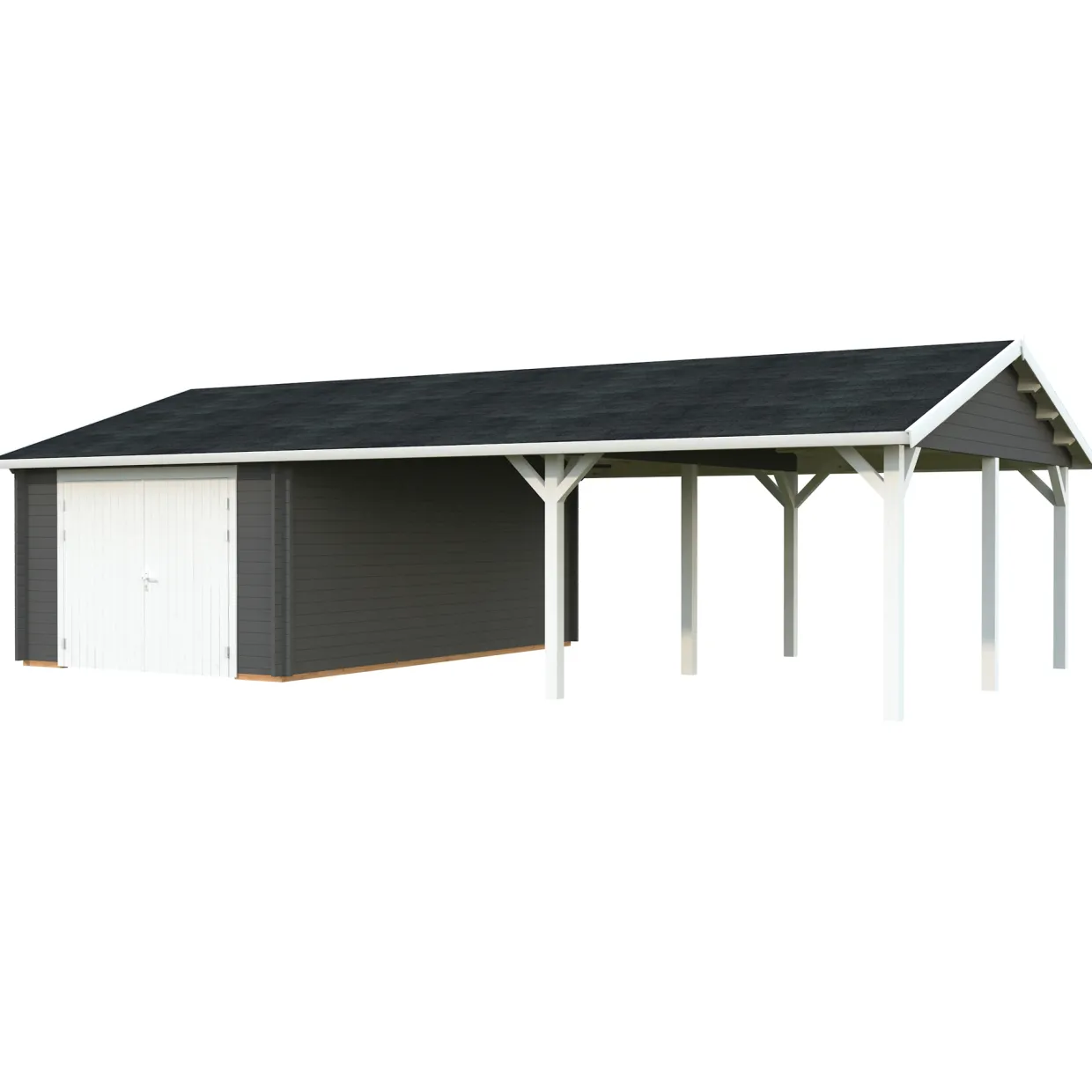 Roger med Carport 53,1 m2 och Takskjutport