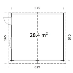 Roger 28,4 m2 utan Port*Palmako Discount