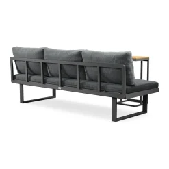 Samira Fällbar Utesoffa med soffbord - Solsäng i aluminium*deNoord Discount