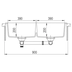 Saturn 86*Lavabo Sale