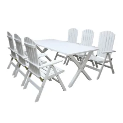 Scottsdale 190 Med 6 Kungshamn Stolar*Baltic Garden New