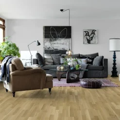 Senja Natural Oak, Mattlackat 3-Stavs Parkettgolv*Pergo Discount