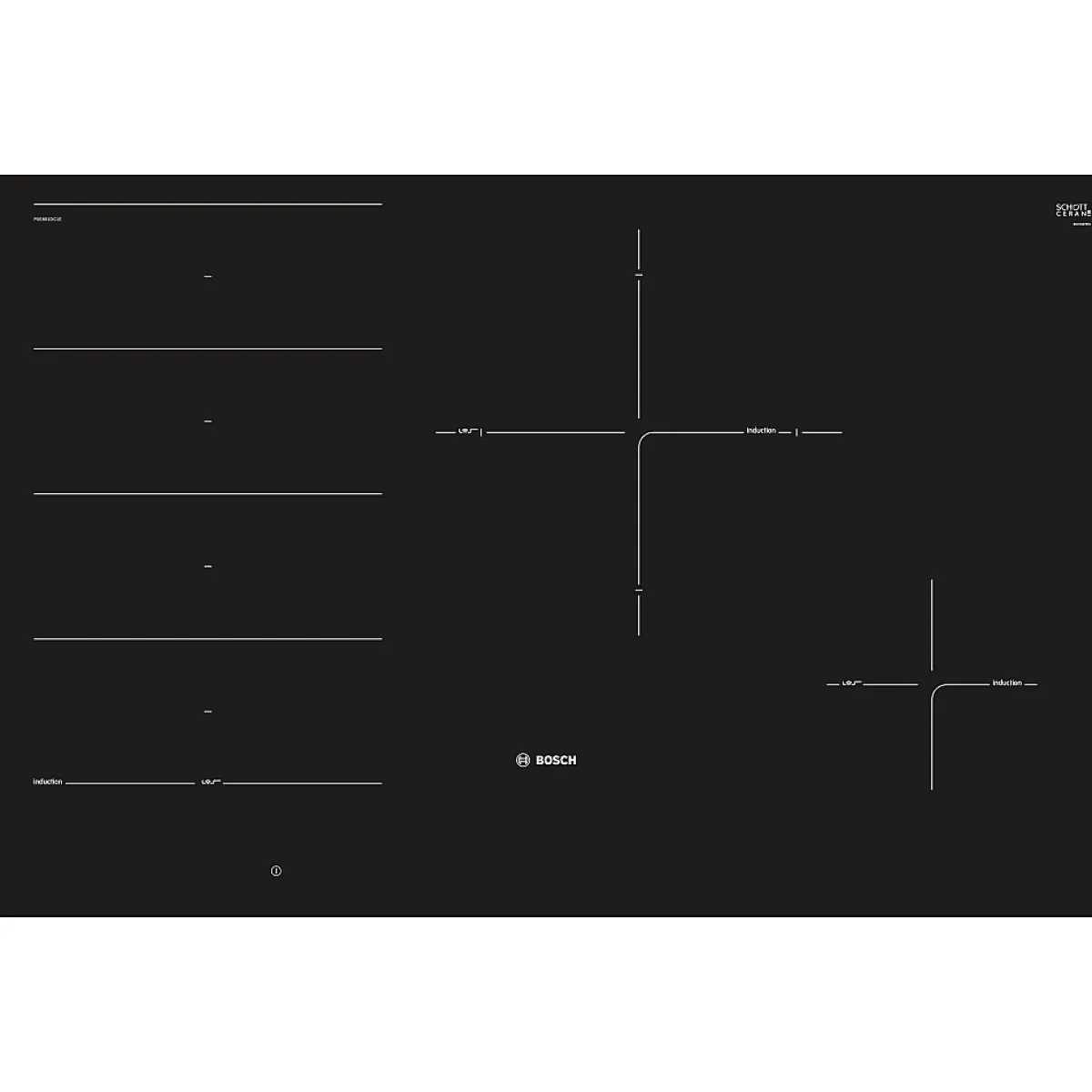 Serie 8 PXE801DC1E Svart 80cm flexzoner*Bosch New