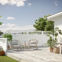 Skärm Rosmarin Vit 2 3575 Bygghemma.se*Jabo