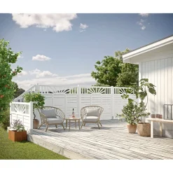 Skärm Rosmarin Vit 2 3575 Bygghemma.se*Jabo