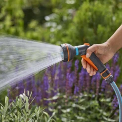 Slangbox XL 35 m Turkos Med Vattenspridare & Sprinklerpistol*Gardena Online