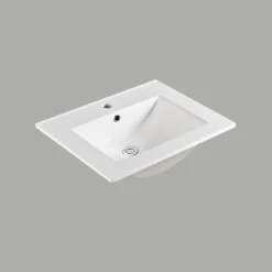 Slim Svart Ek 60 med Lådor och Spegel Luna LED*4AQUA Outlet