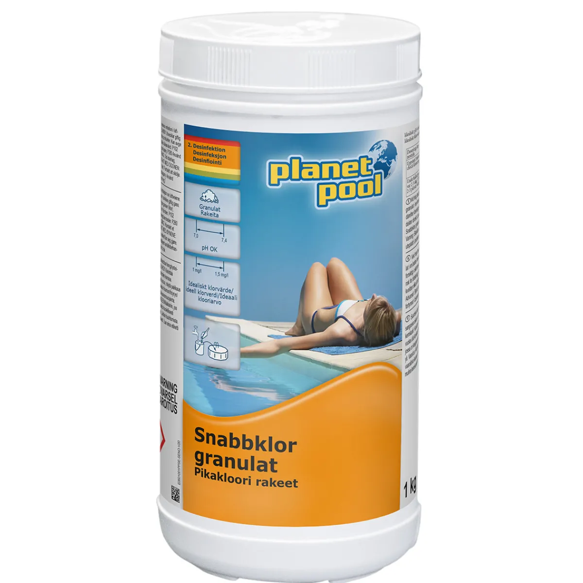 Snabbklor Granulat 1 kg*Planet Pool New
