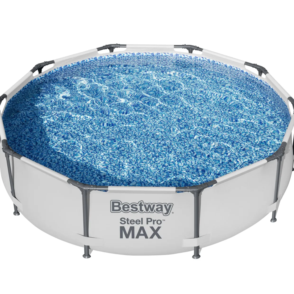 Steel Pro Max Ø3m Ovanmarkspool Grå