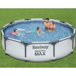 Steel Pro Max Ø3m Stålramspool Ovanmark med Filterpump*Bestway Sale