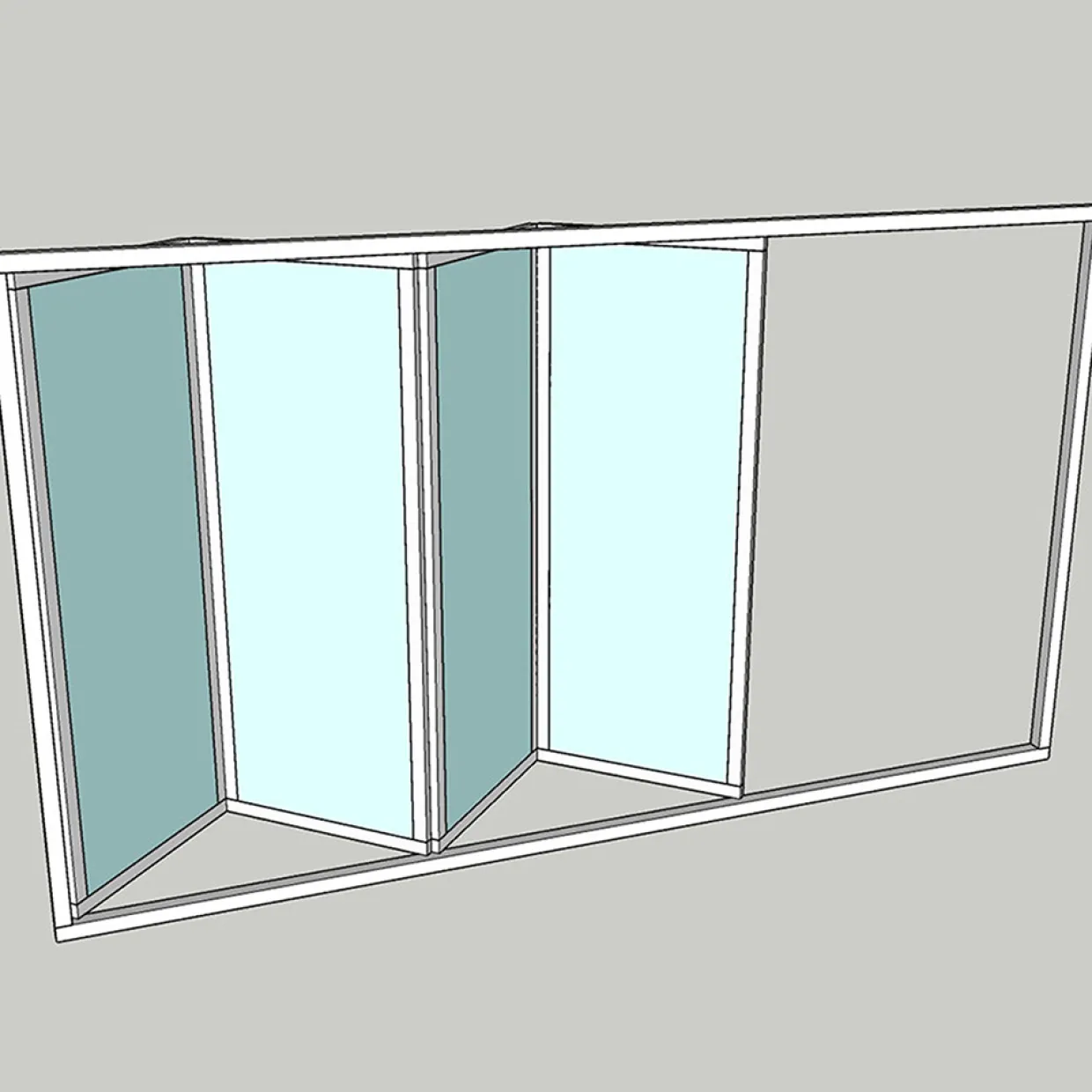 Sunroom s75 3-Glas 4-Delad