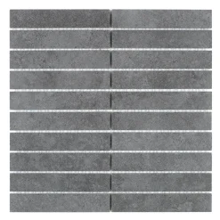 SunStone Svart Mosaic 3x15 cm*Arredo New