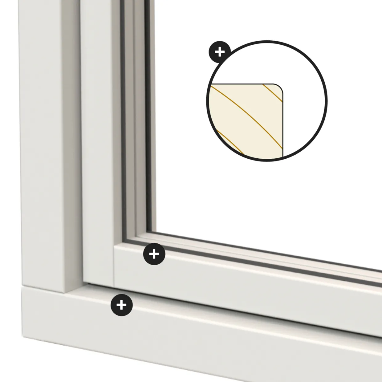Svanenmärkt Ntech 3-Glas Trä