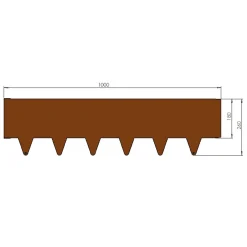 Svart 26X100 cm 4-Pack