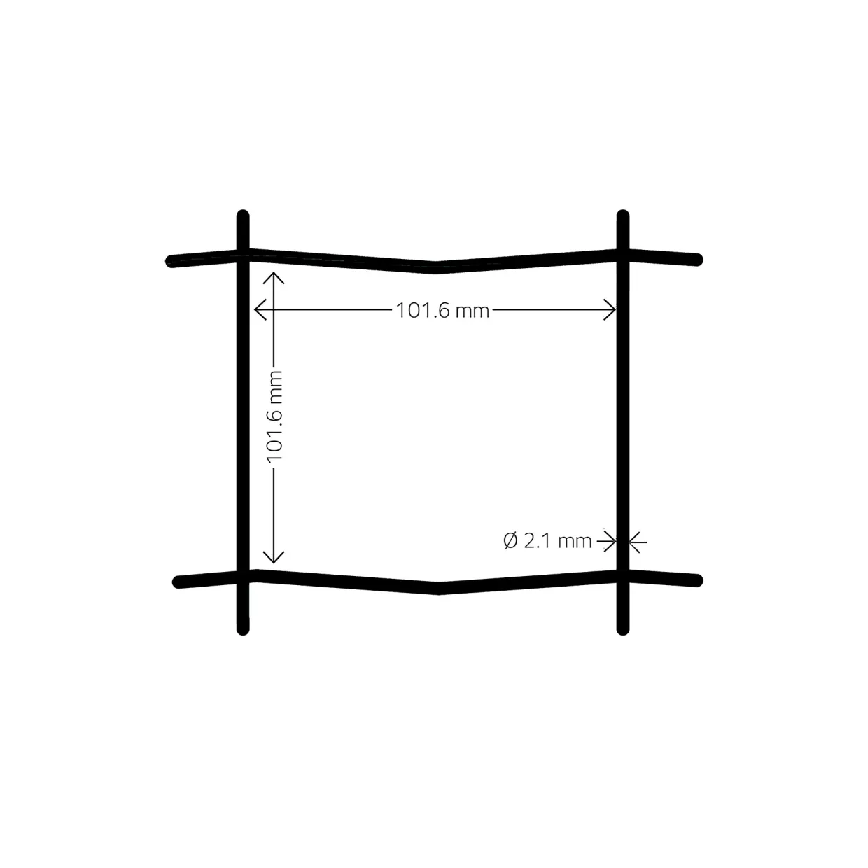 Svart 20x0,6 m Med Maskor 10x10 cm