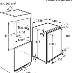 TAB6L88EF med LowFrost-teknik och Frostmatic*AEG Hot