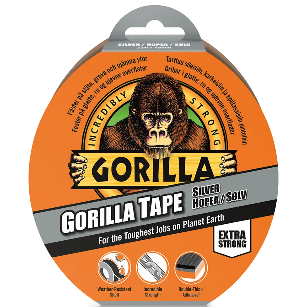 Tape Silver 32mx48mm*Gorilla Hot