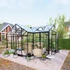 T-Format 12,4m² 4mm Säkerhetsglas & 6mm Kanalplast*Metalcraft New