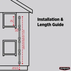 till utfällbar utrymningsstege 90 Cm, EL09*Housegard Outlet