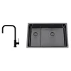 Titan 73 KHX Nickel med Köksblandare Steel Accent Square Shadow*Nordic Tech Discount