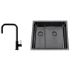 Titan 53 KHX Nickel med Köksblandare Steel Accent Square Shadow*Nordic Tech New