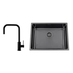 Titan 530 X med Köksblandare Steel Accent Square D*Nordic Tech Online