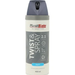 T&S Grå Matt 400 ml*Plasti-kote New