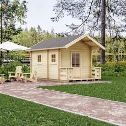 Tulilampi 10,3 m² Fristående Utebastu med Sadeltak & Dubbla Rum*Luoman Discount