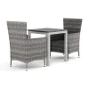 Tunis utomhus caféset 70x70 cm med 2 Thor Trädgårdsfåtölj*Comfort Garden