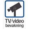 Tv/videobevakning 148x210 mm Dekal*Systemtext Outlet
