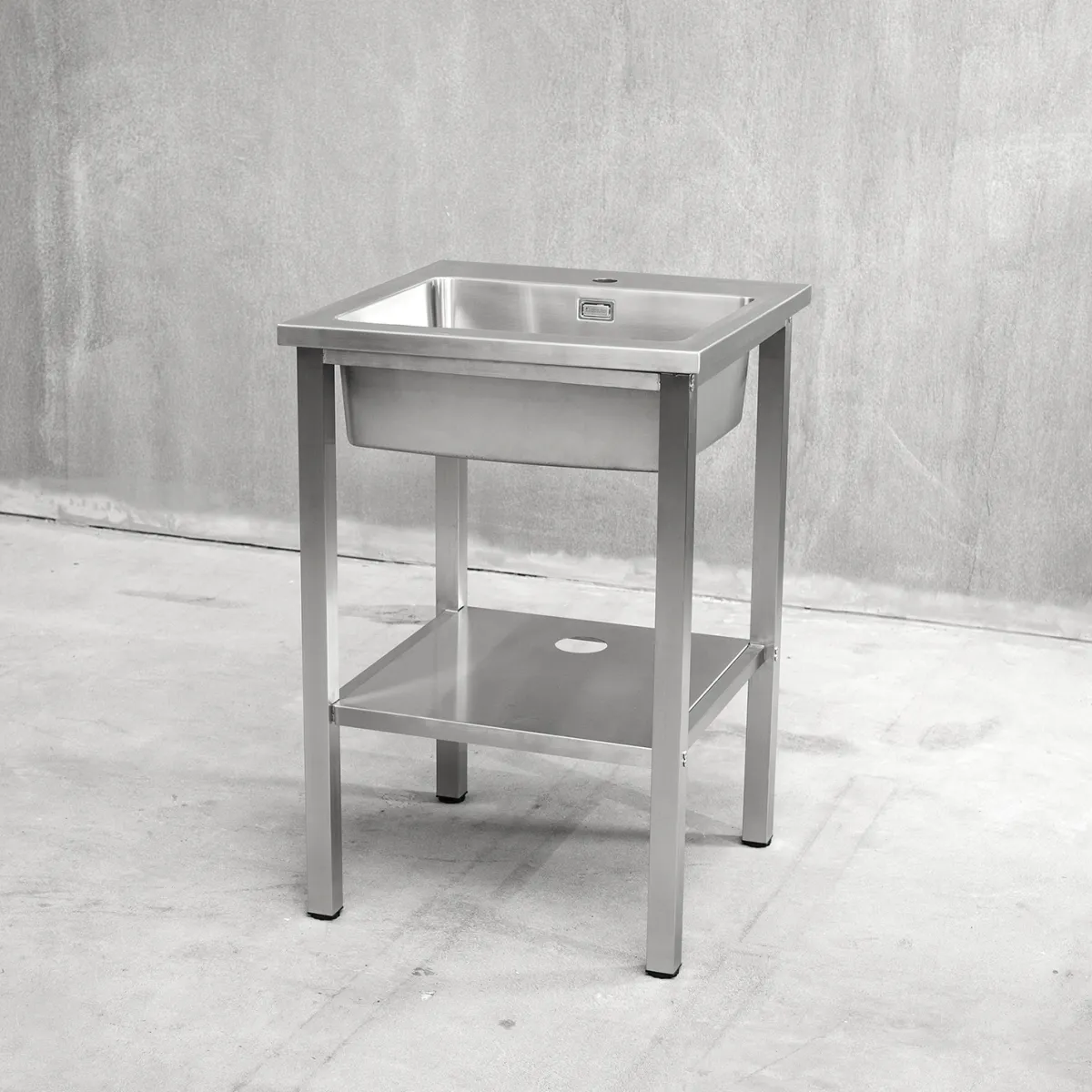 Variant Stativ och Underhylla med hål*Vilan Stainless